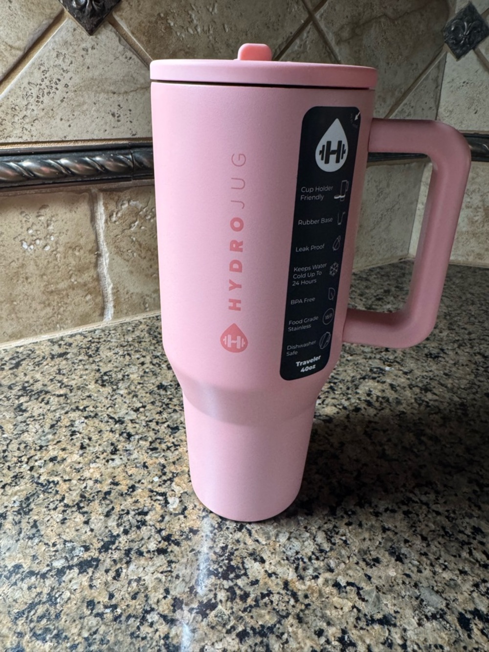 HYDROJUG 40 oz. Traveler Tumbler- Tulip